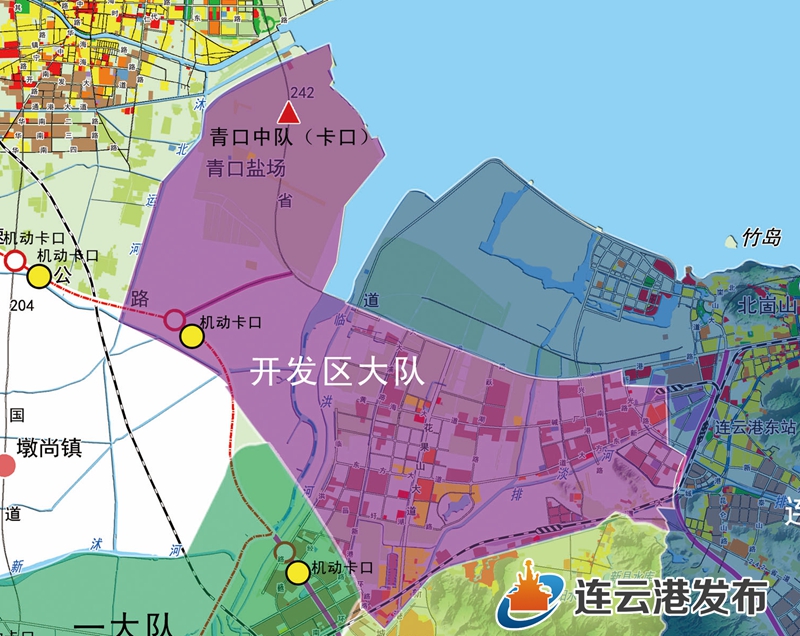 按行政区域全面管理市经济技术开发区的辖区管理,将新海新区的