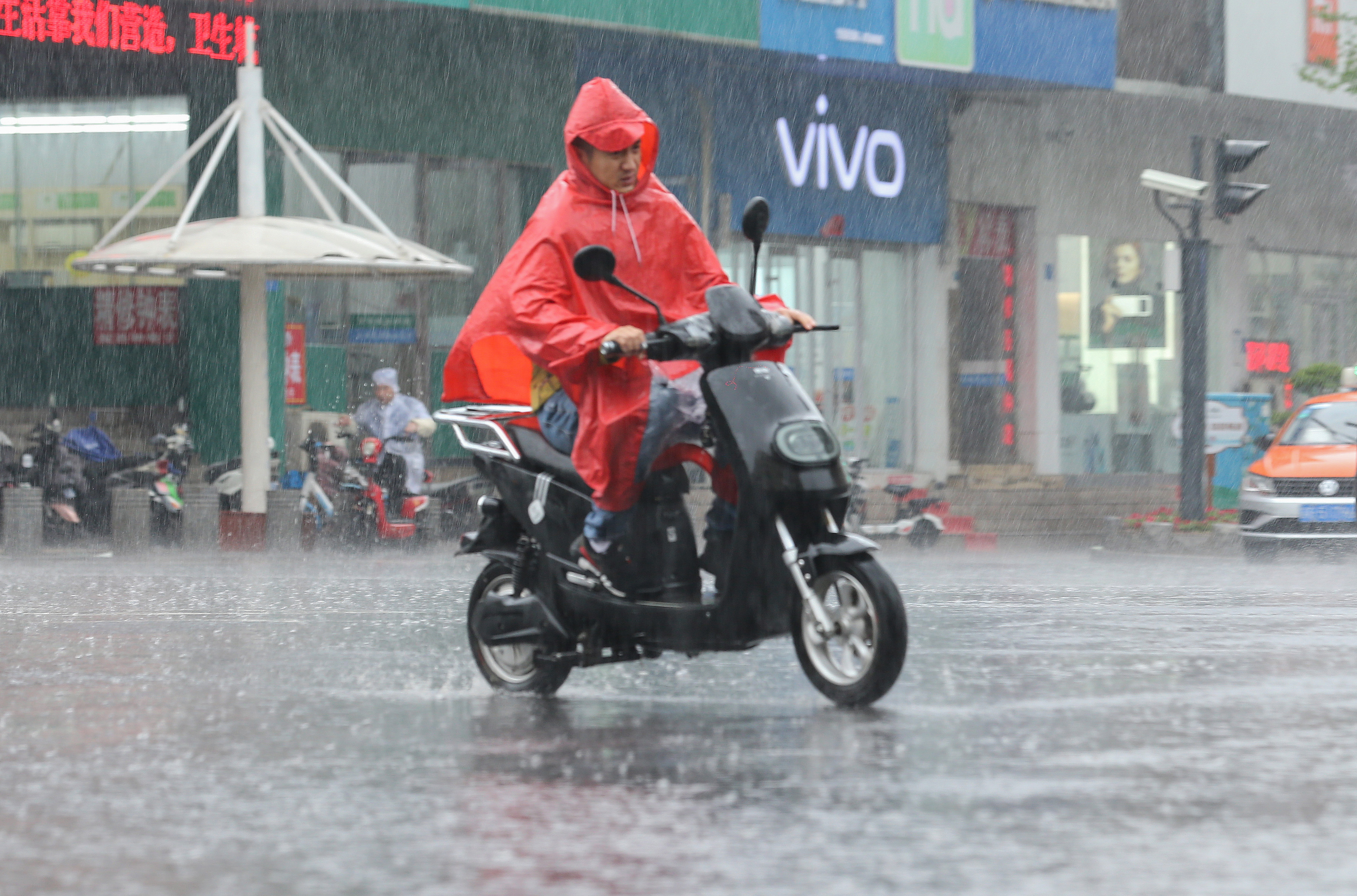 春雨普降港城大地