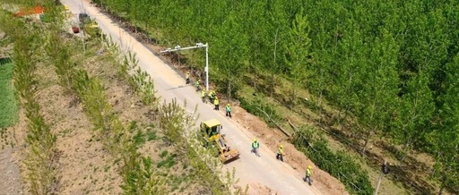 新沭河堤顶道路提标工程建设加速推进