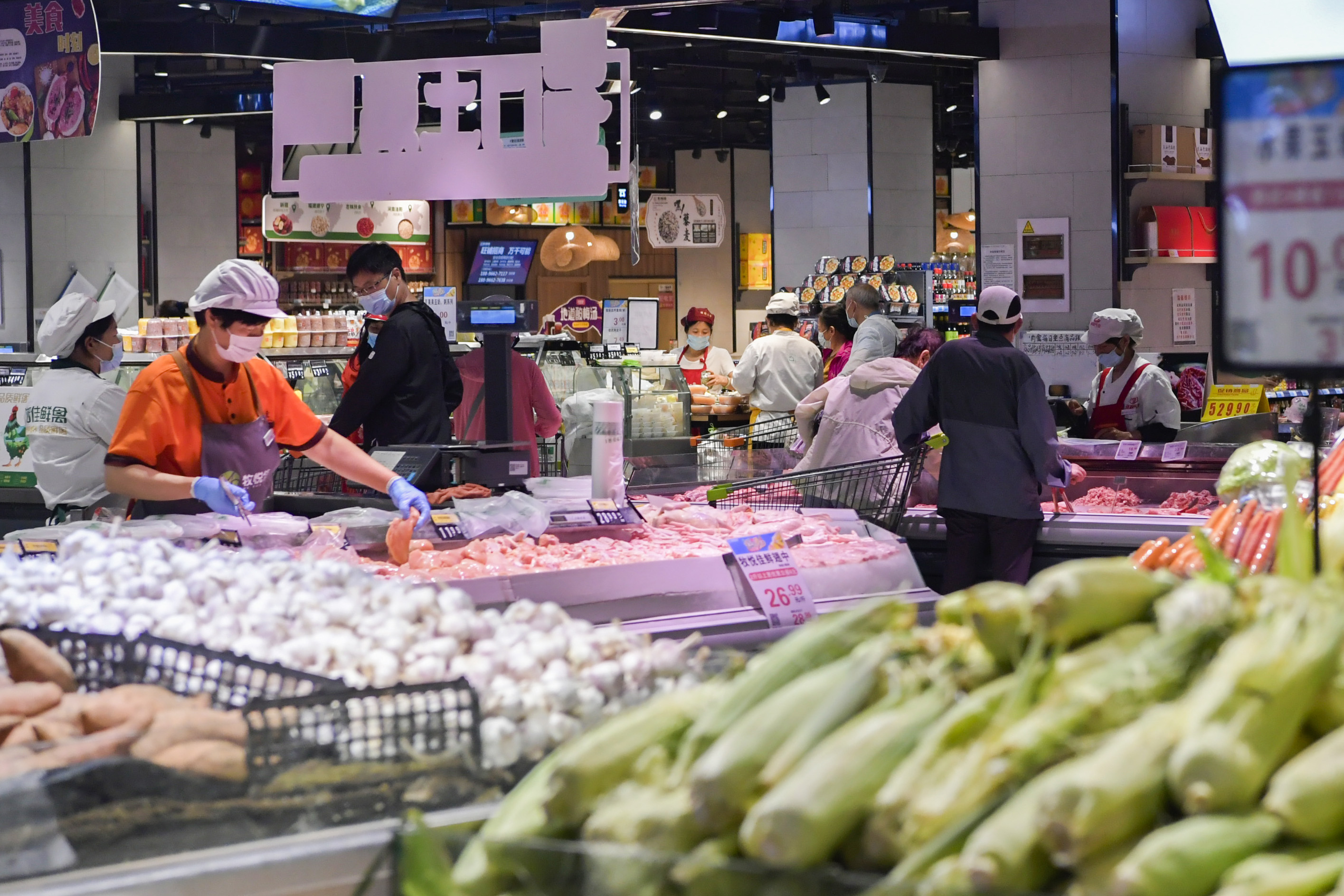 民生商品价格一日一监测 连云港主副食品批发零售价格稳定