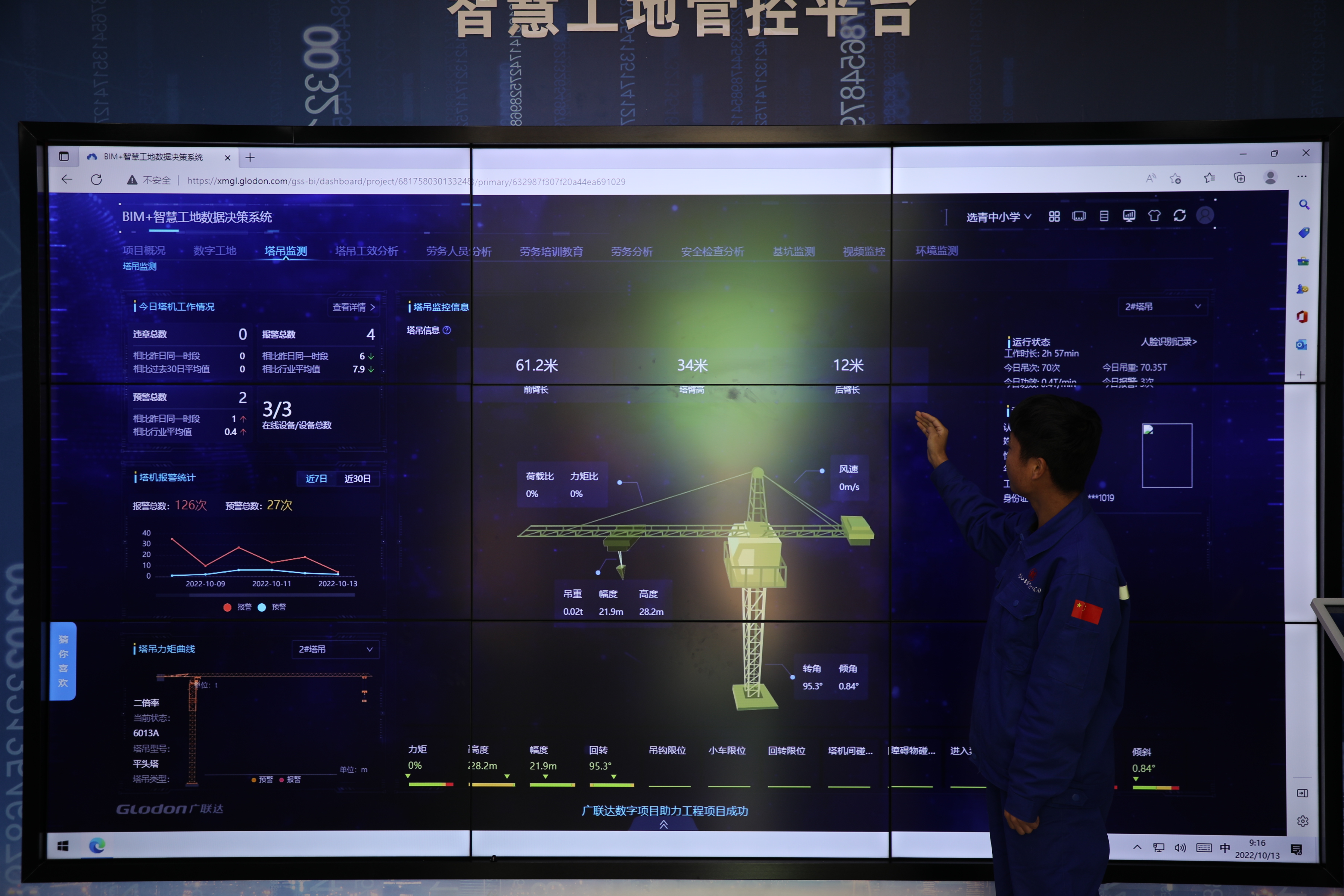 全市首家智慧工地集成管理平台投入使用