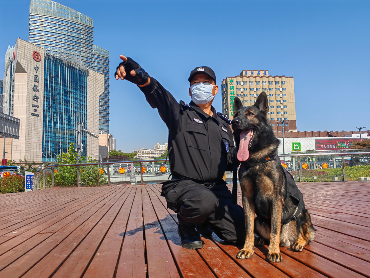 “汪星人”入列市区警务巡防添新队员