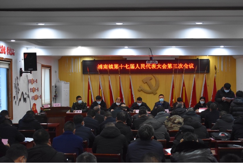 海州区浦南镇第十七届人民代表大会第三次会议召开