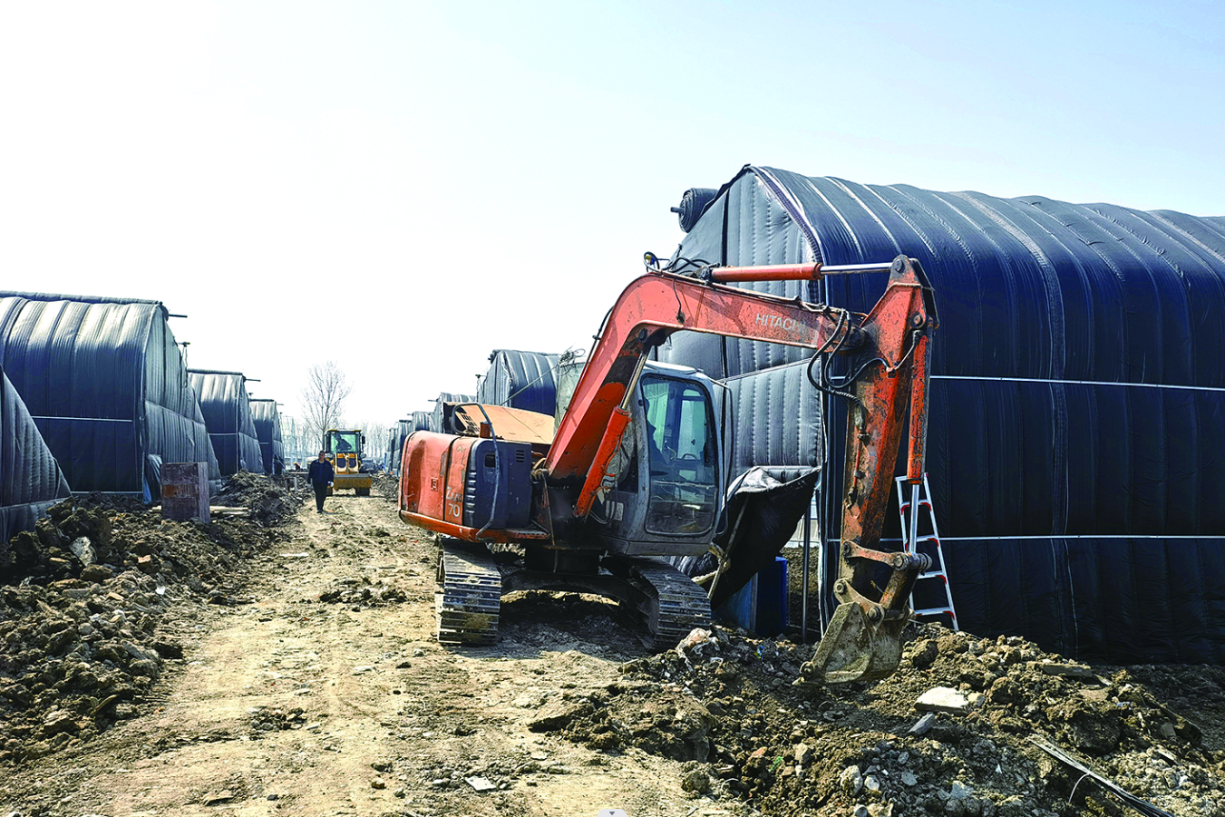 连云港南拓区蔬菜产业化种植基地项目火热建设中