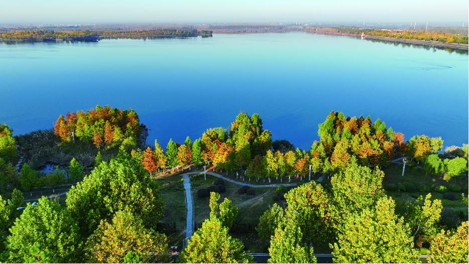 东海县西双湖湿地公园风景迷人