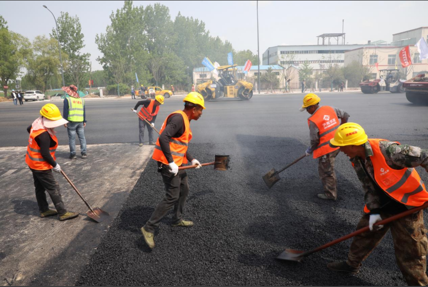 赣榆区：徐福路改造提升工程加速冲刺