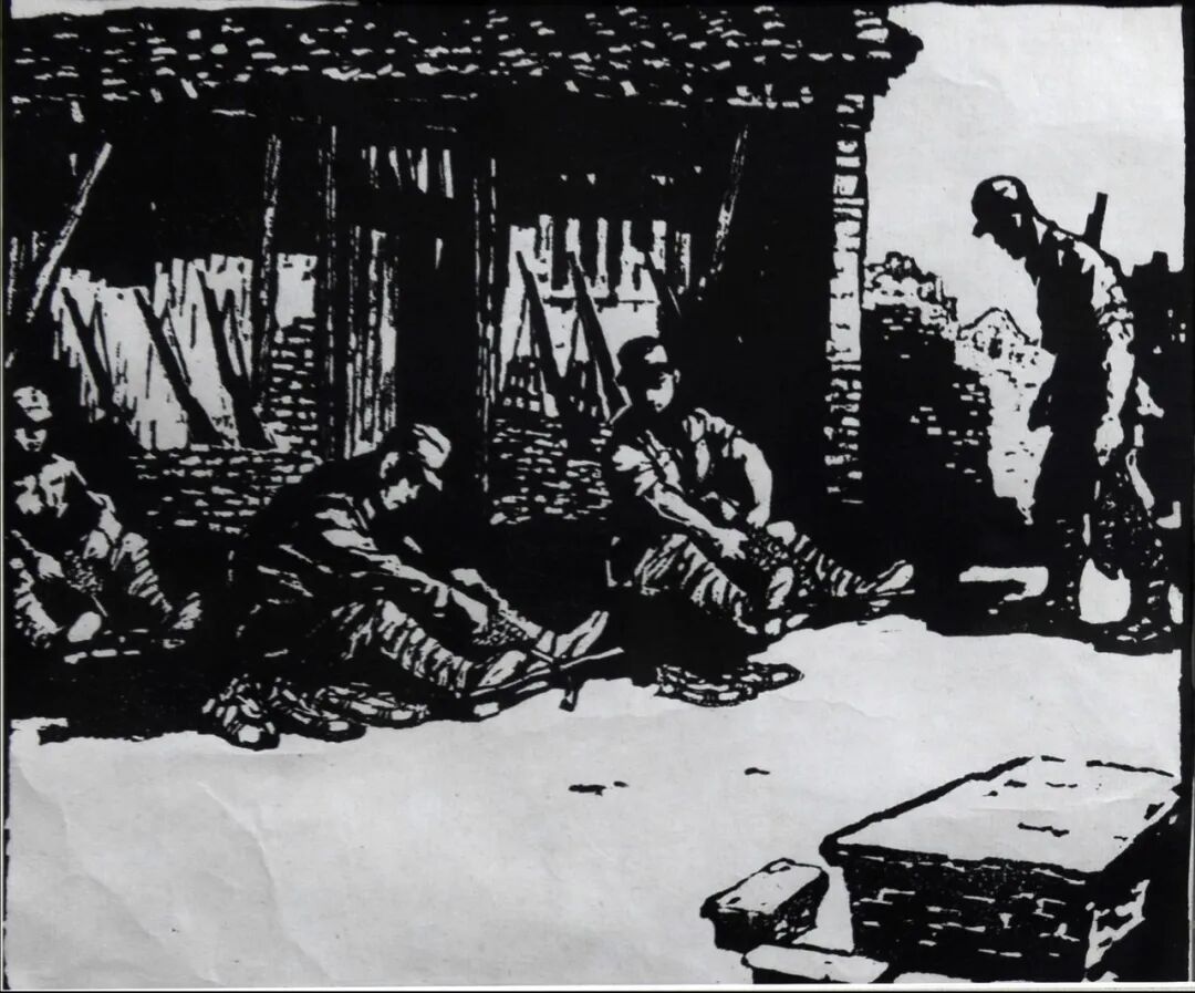 《打草鞋木刻版画》  彦涵.jpg